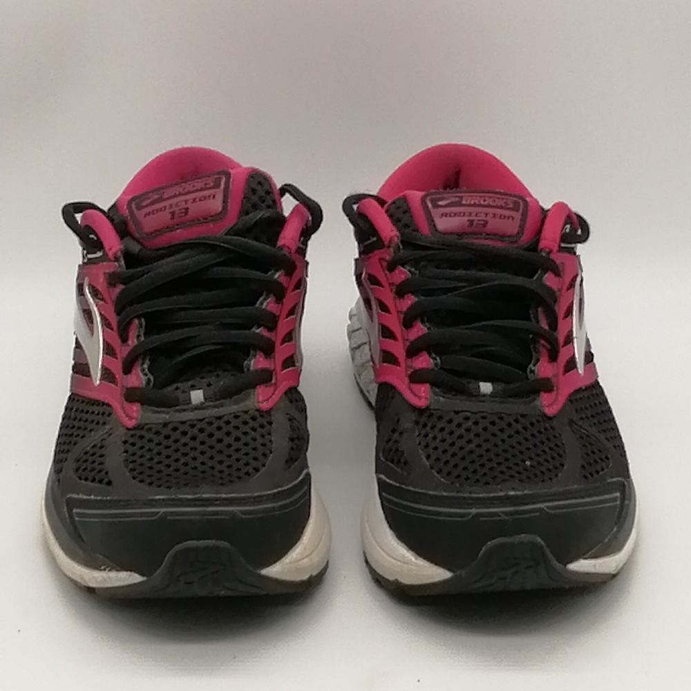 Brooks Shoes Womens Addiction 13 Black Pink 7 Running Sneakers 120253-1B-456